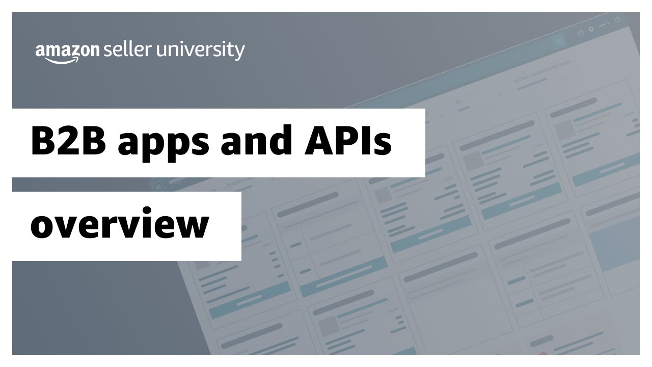 B2B apps and APIs overview