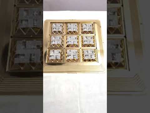 Golden plastic flat pyramids:swastik flato, for vastu