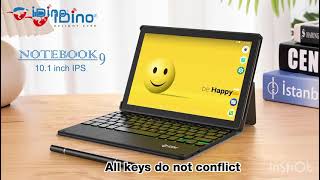 Idino Note Book 9 Android Tablet PC - 8GB RAM - Android Tablet with Illuminated Keyboard