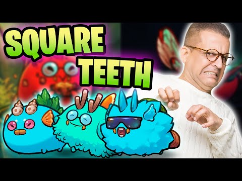 RANK 3 TRIPLE SQUARE TEETH AQUA BUILD | ORIGINS LEADERBOARDS | AXIE INFINITY