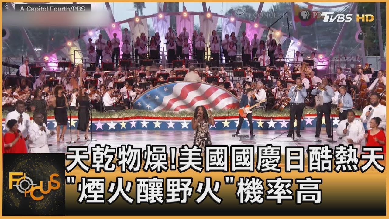 天乾物燥！美國國慶日酷熱天「煙火釀野火」機率高