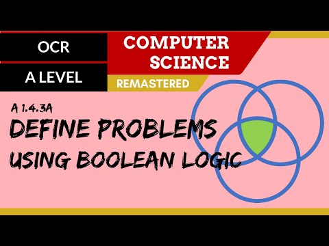 97. OCR A Level (H046-H446) SLR15 - 1.4 Define problems using Boolean logic