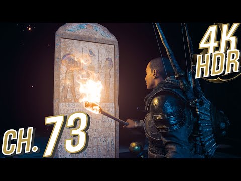 [4K HDR] Assassin's Creed: Origins (100%, Nightmare) Walkthrough pt 73 - Lights Among the Dunes