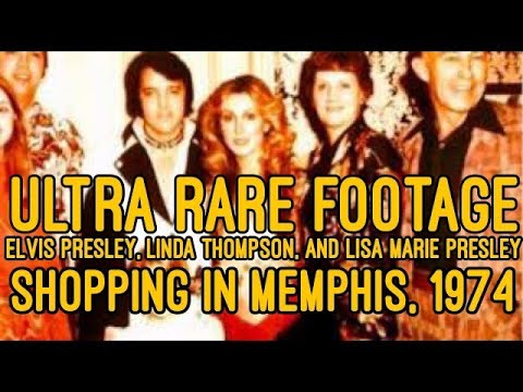 Elvis, Linda Thompson, & Lisa Marie Presley Shopping in Memphis, 1974   Ultra Rare Footage