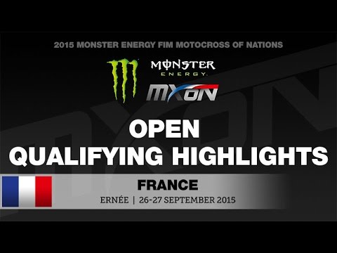 Monster Energy FIM Motocross of Nations Open Qualifying Race Highlights 2015