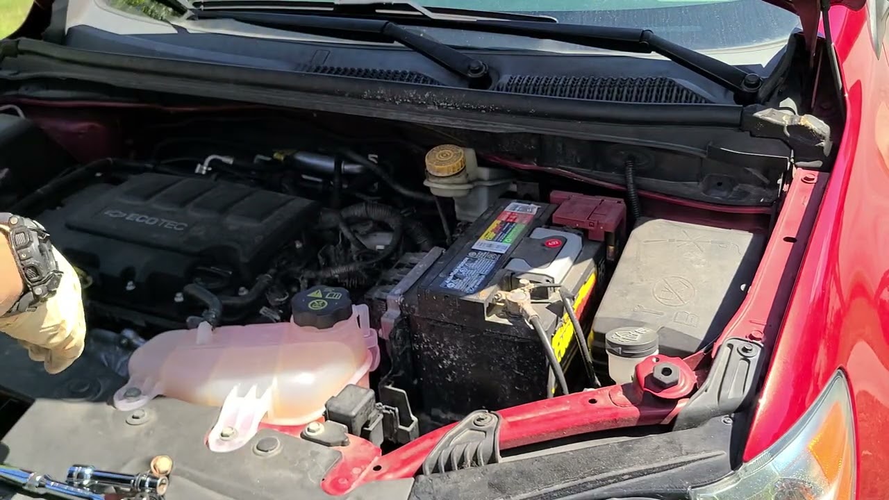 2014 - 15 Chevy Sonic LTZ battery replacement