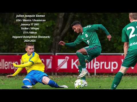 Julian Gomez | Striker | Vegaard BK ( Denmark) 2024-2025 Highlights