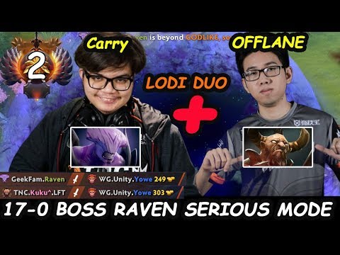Raven - [Faceless Void] Carry Feat. KuKu - Centaur 17-0 Serious Mode vs Yowe Dota 2 7.22 Gameplay