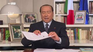 Berlusconi uccide un’altra mosca in diretta tv e la mostra al conduttore