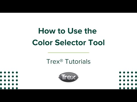 How To Use The Trex Deck Color Selector Trex Tutorials