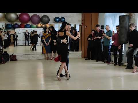 Tango: Giro to the left, lapiz, sacada | Mikhail Tchudin - Elvira Kashkarova