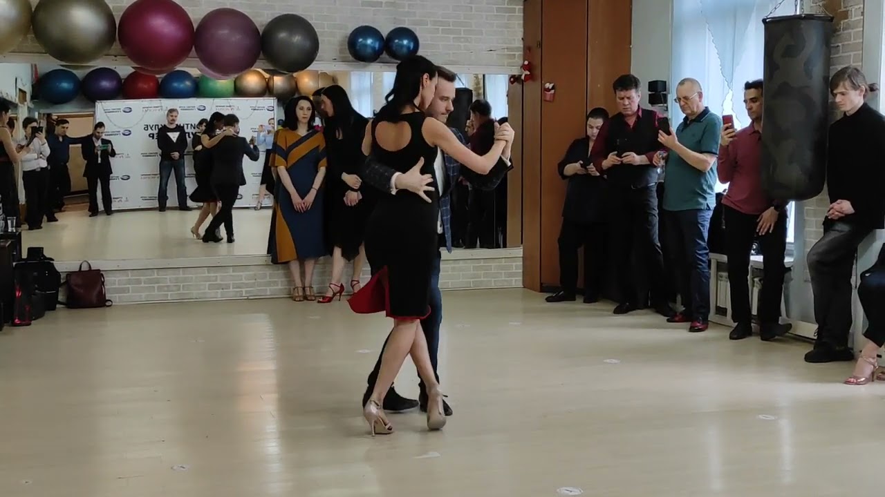 Tango: Giro to the left, lapiz, sacada | Mikhail Tchudin - Elvira Kashkarova