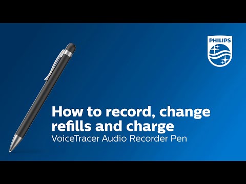 How to record, change refills and charge your VoiceTracer Audio Recorder Pen DVT1600