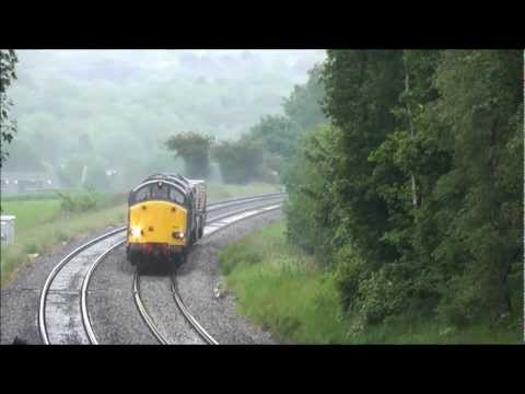 Monstrous Class 37s with Nuclear Flask Train 6M67