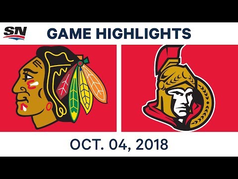 NHL Highlights | Blackhawks vs. Senators - Oct. 4, 2018