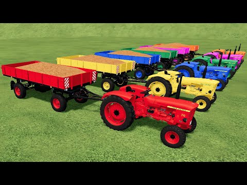 Work with Colors - Carrot Harvesting with Mini Tractors 🚜 - Farming Simulator 22