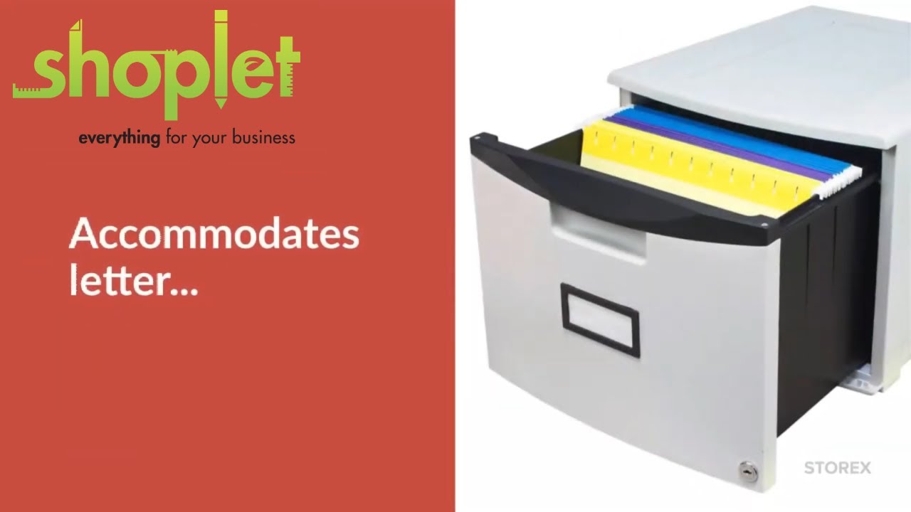 Storex SingleDrawer Mobile Filing STX61270U01C