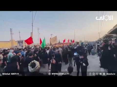 فيديو | اهالي الجبايش يشيعون 3 زوار غرقوا في أحد الأنهار بينهم إيرانيان