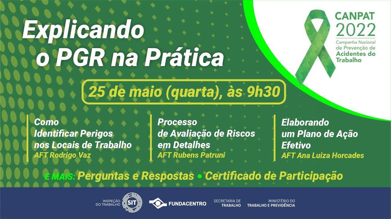Explicando o PGR na Prática - Canpat 2022