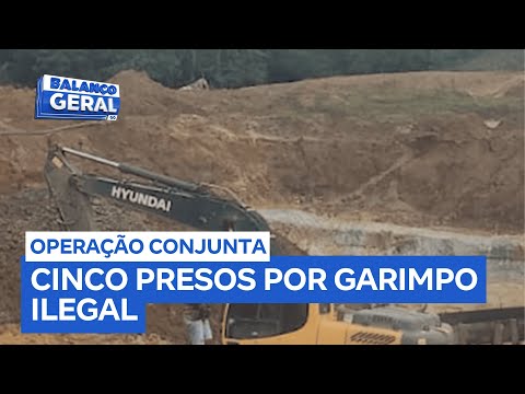 Cinco homens são presos por garimpo ilegal em Faina (GO)