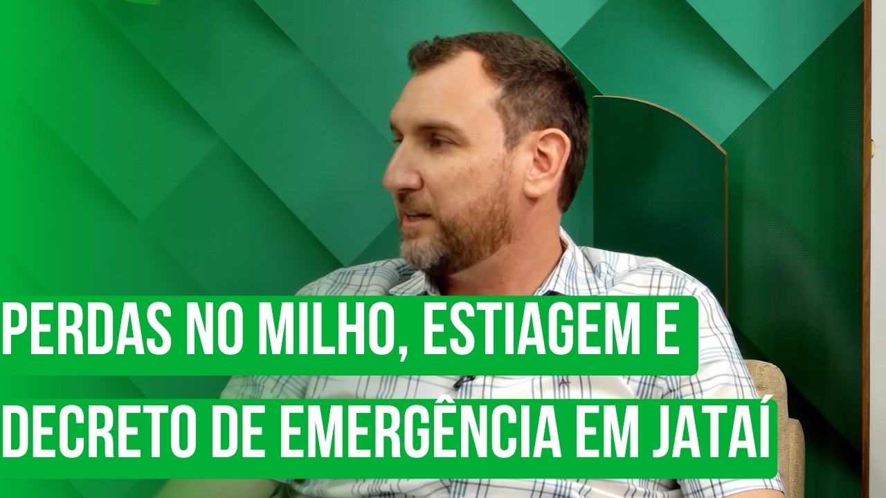 Perdas no milho, estiagem e decreto de emergência em Jataí