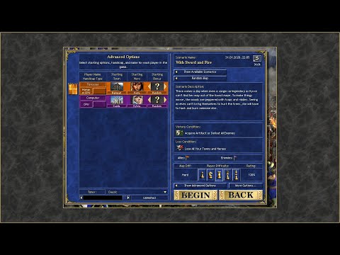 Heroes of might and magic 3 | HOTA | With Sword and Fire | Walkthrough