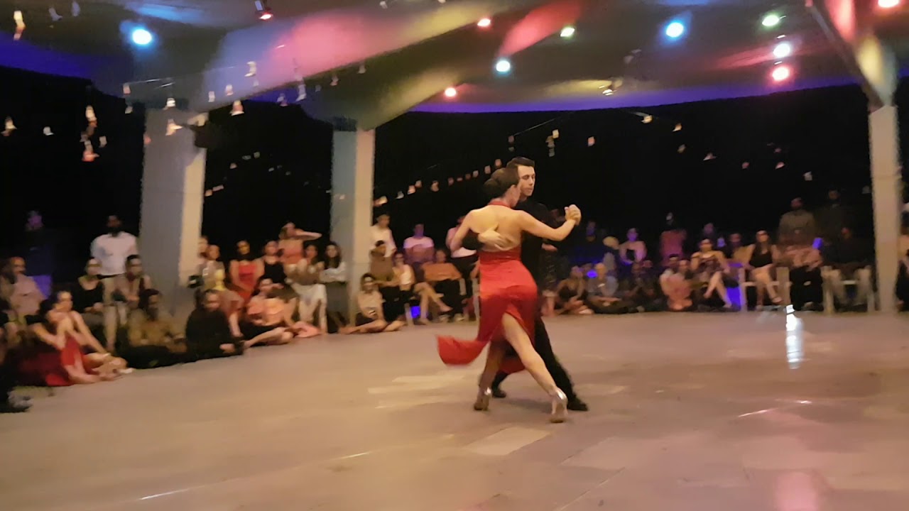 Vaggelis Hatzopoulos & Marianna Koutandou ❤ @ Auroville Holi Tango Festival 2018_ India _ Démo 2/2