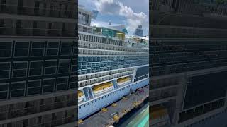 The Beauty of Icon of the seas and One of the Ocean Giant!.. #cruiseship #shorts #yt #ytshorts