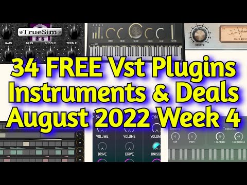 34 Best New FREE VST Plugins, Vst Instruments, Sample Packs & Best Deals - AUGUST 2022 Week 4