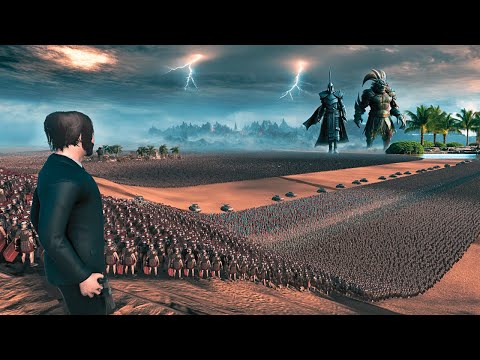 SAURON ALLIES WITH TROLL KING AGAINST SPECIAL FORCES - Epic Battle Simulator 2 - UEBS 2