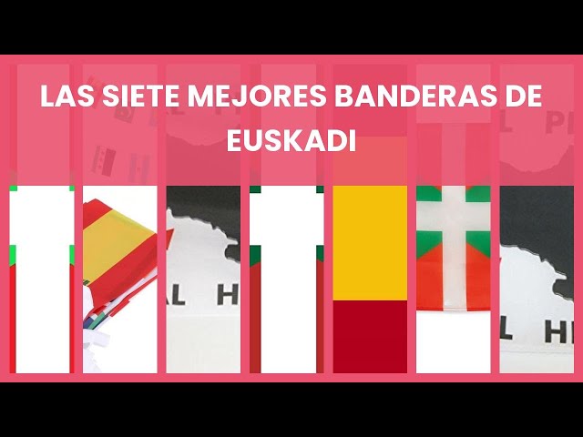 Vídeo relacionado con Bandera grande País Vasco de 150 x 90 cm para balcón con 4 ojales y 4 bridas (Euskadi)