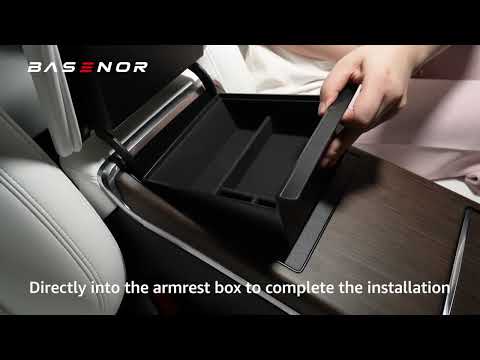 2022-2023 Model S Model X Armrest Storage Box (ABS+ Silicone)