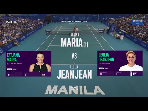 (1) Tatjana Maria (GER) vs Leolia Jeanjean (FRA) - Game, Set, Match