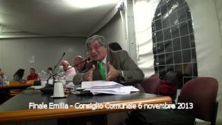 preview picture of video 'Finale Emilia - Consiglio Comunale del 6 novembre 2013 Argomenti Finalesi n.15'