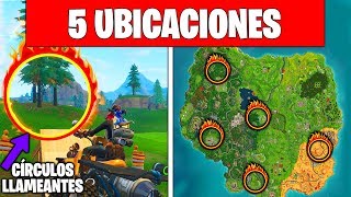 Descargar Mp3 De Mapa Aros De Fuego Fortnite Gratis Buentema Org - salta a traves de circulos llameantes con un carrito nuevo semana 5 desafios fortnite