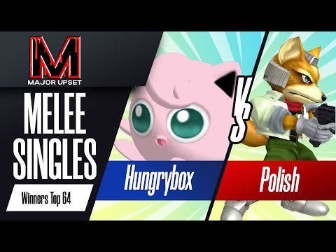 Hungrybox (Jigglypuff) vs Polish (Fox) - Melee Singles Top 64 - Winners Round 2 - MAJOR UPSET