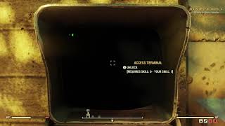 Open Abbies Bunker Door Hack a Terminal Fallout 76