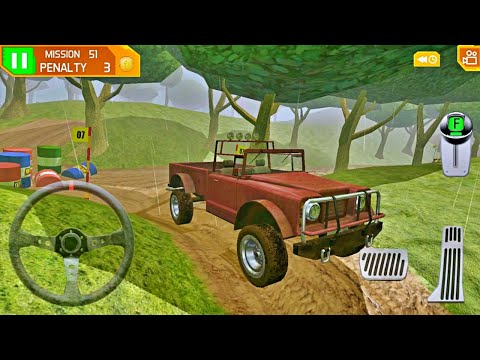Classic Pickup Driving in 4x4 Dirt Offroad Parking - Best Android Gameplay