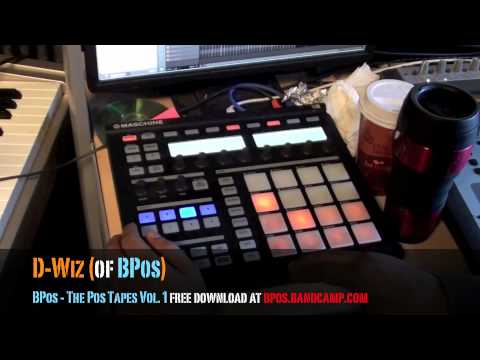 MASCHINE: D-Wiz of BPos makes a underground hip-hop/reggae instrumental/beat LIVE using the Maschine