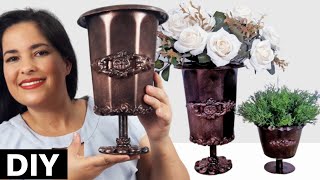 Como fazer vaso de flores muito fácil | ❤ Diy Artesanato e Decoração Valdirene Oliveira