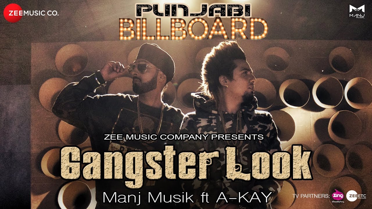 Gangster Look (Title) Lyrics  | Gangster Look | A-Kay | A Kay | Manj Musik