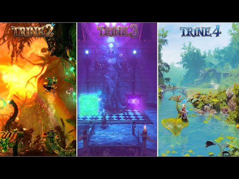 Trine Series Comparison | Trine 2 vs 3 vs 4 – Physics, Detail & Animation