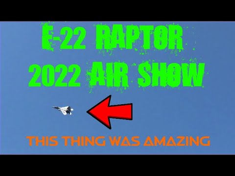 F 22 Raptor at the Selfridge air force base air show