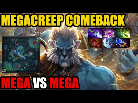 Phantom Lancer Crazy Comeback - Mega Creeps vs Mega Creep Dota 2