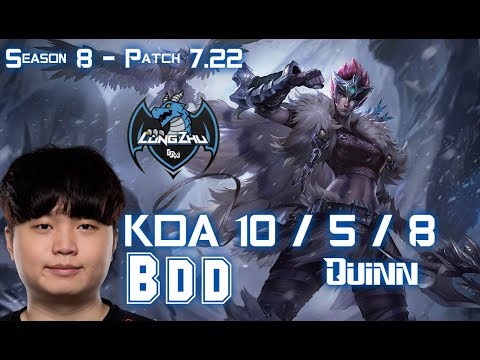 LZ BDD QUINN vs KASSADIN Mid - Patch 7.22 KR Ranked
