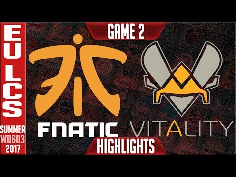 Fnatic vs Vitality Highlights ALL GAMES - EU LCS week 6 Summer 2017 - FNC vs VIT