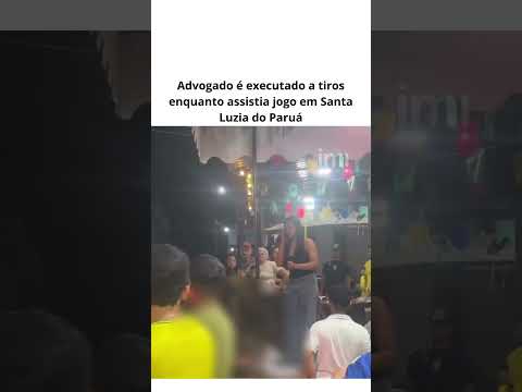 Advogado é executado a tiros enquanto assistia jogo em Santa Luzia do Paruá