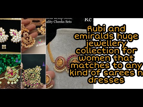 Kempulu, pachhalu unna jewellery veskunte entha baguntayo..sarees or dresses ki easy ga match ipotay