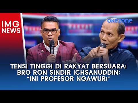 Tensi Tinggi di Rakyat Bersuara! Bro Ron Sindir Ichsanuddin: 