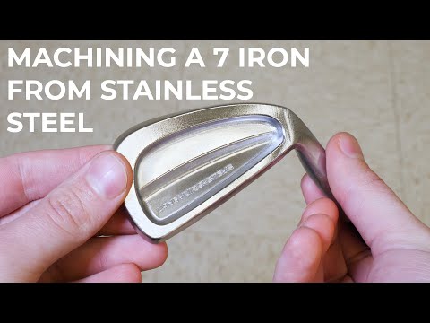 Machining a 7 Iron Golf Club from Billet Stainless Steel on the MR-1 CNC Gantry Mill